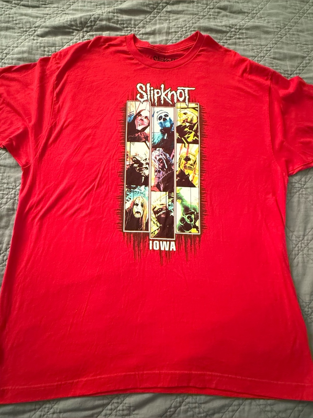 SLIPKNOT Red T-shirt Size XXLarge Band Rock Metal Iowa 2021 Double Sided